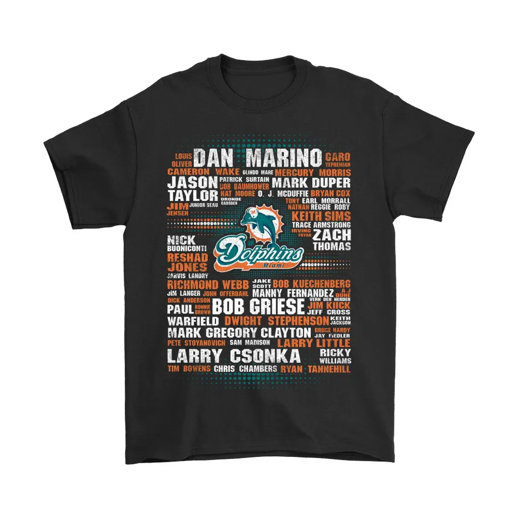 Nfl American Football All Players Team Miami Dolphins Men Women T-shirt, Hoodie, Sweatshirt