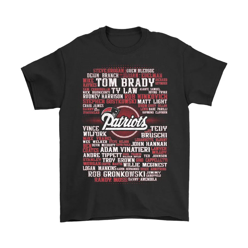 Nfl American Football All Players Team New England Patriots Men Women T-shirt, Hoodie, Sweatshirt