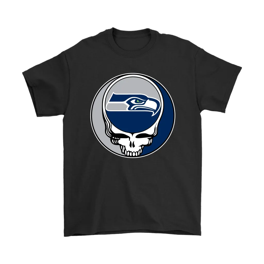 Nfl Team Seattle Seahawks X Grateful Dead Logo Band Men Women T-shirt, Hoodie, Sweatshirt