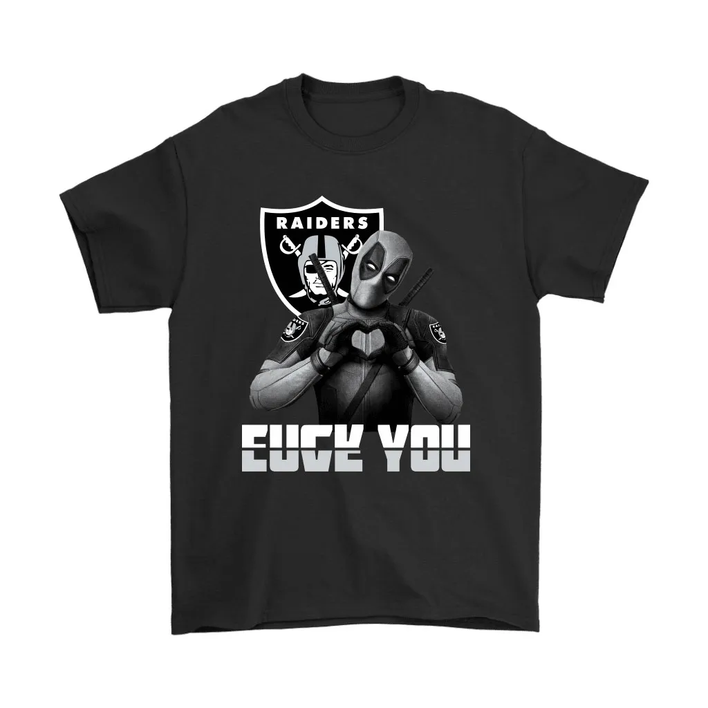 Oakland Raiders X Deadpool Fuck You And Love You Nfl Men Women T-shirt, Hoodie, Sweatshirt