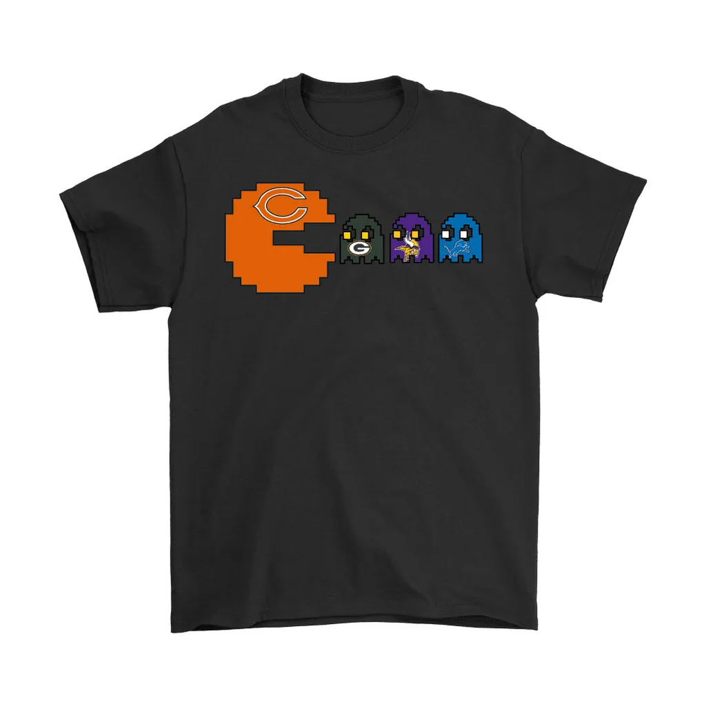 Pacman  American Football Chicago Bears Men Women T-shirt, Hoodie, Sweatshirt