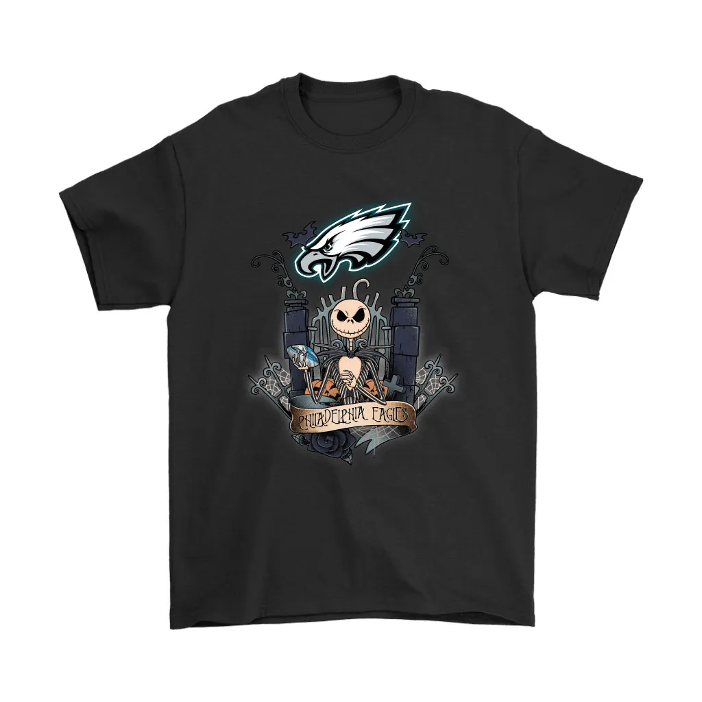 Philadelphia Eagles Jack Skellington This Is Halloween Nfl Men Women T-shirt, Hoodie, Sweatshirt