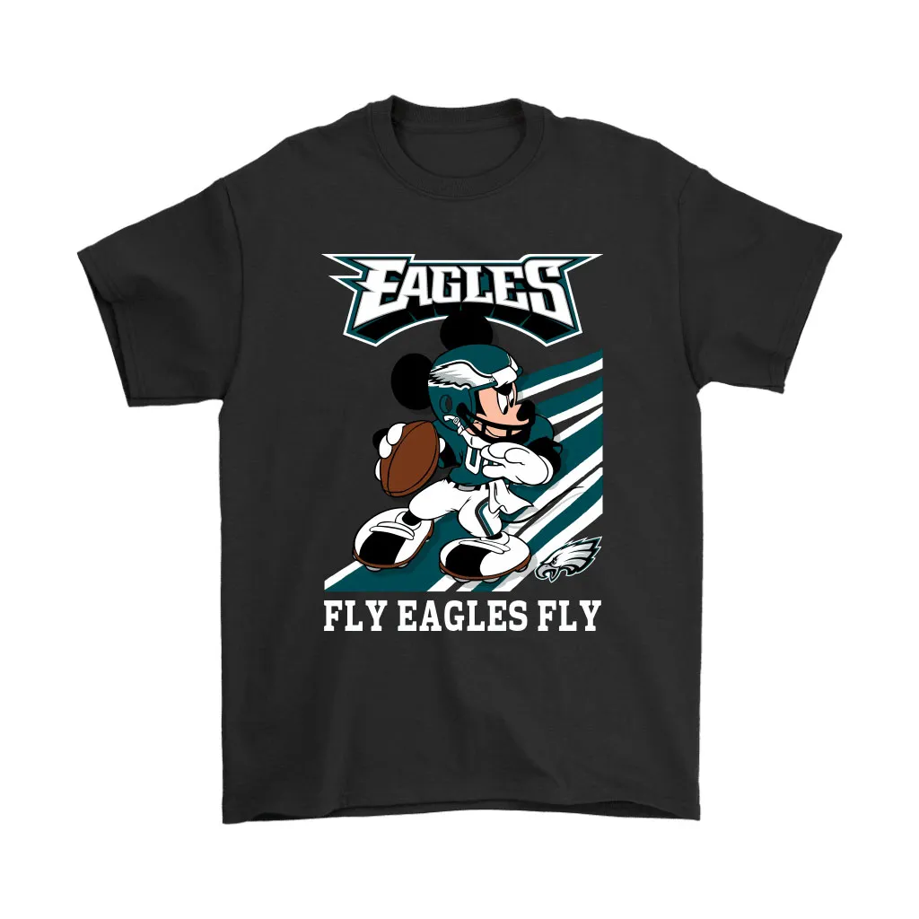 Philadelphia Eagles Slogan Fly Eagles Fly Mickey Mouse Nfl Men Women T-shirt, Hoodie, Sweatshirt