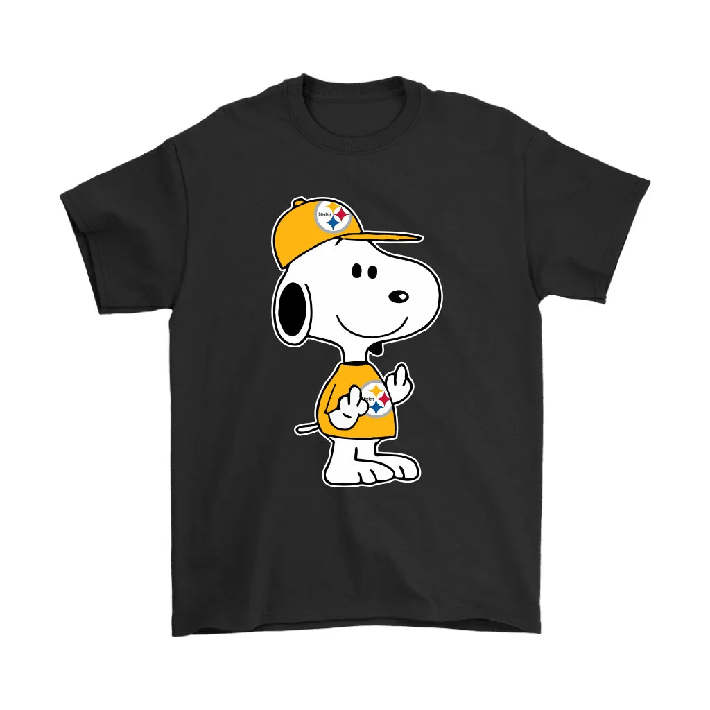 Pittsburgh Steelers Snoopy Double Middle Fingers Fck You Nfl Men Women T-shirt, Hoodie, Sweatshirt