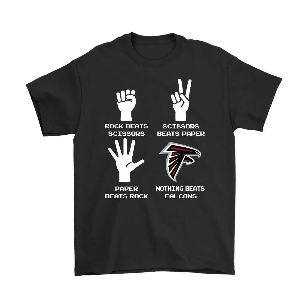 Rock Paper Scissors Nothing Beats The Atlanta Falcons Men Women T-shirt, Hoodie, Sweatshirt