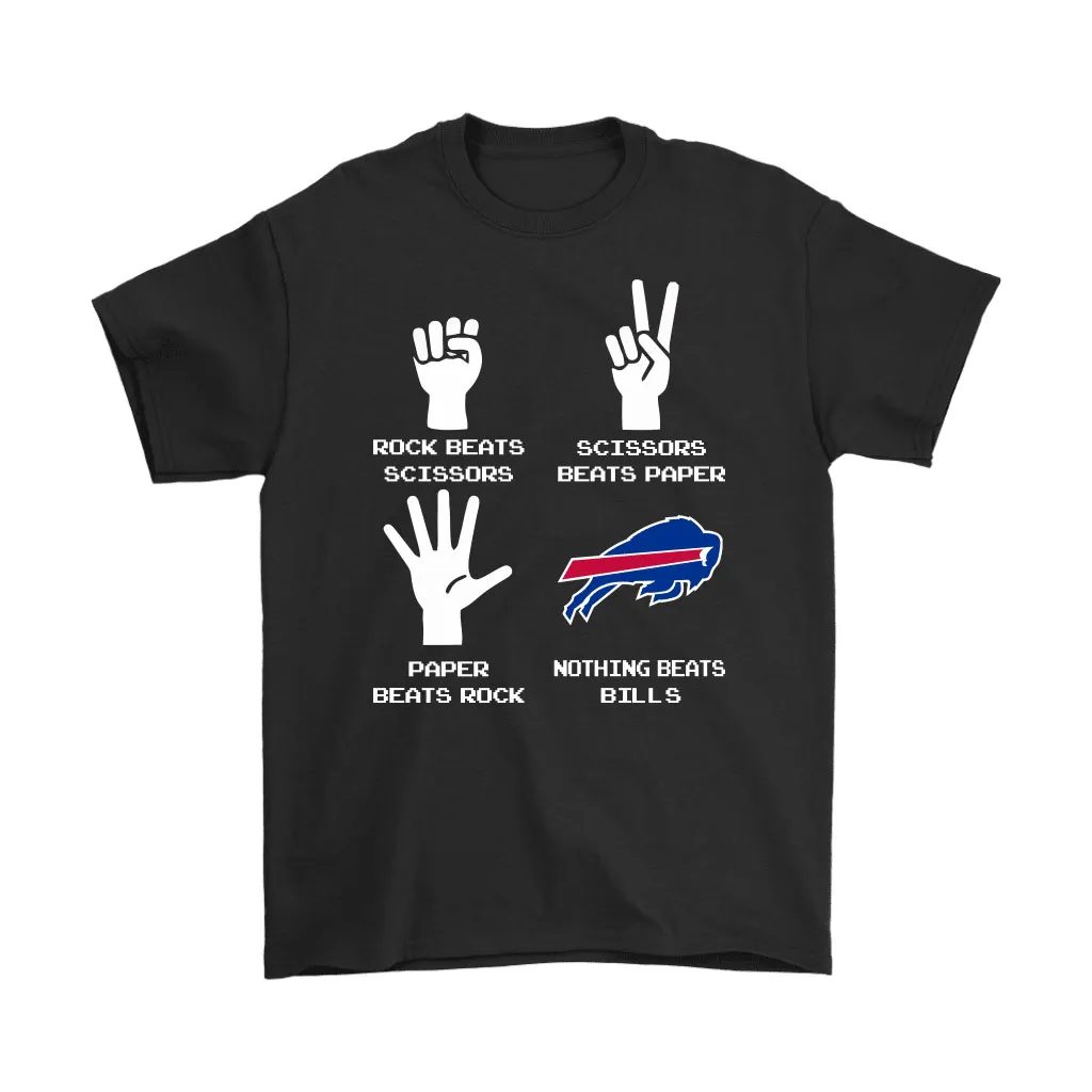 Rock Paper Scissors Nothing Beats The Buffalo Bills Men Women T-shirt, Hoodie, Sweatshirt