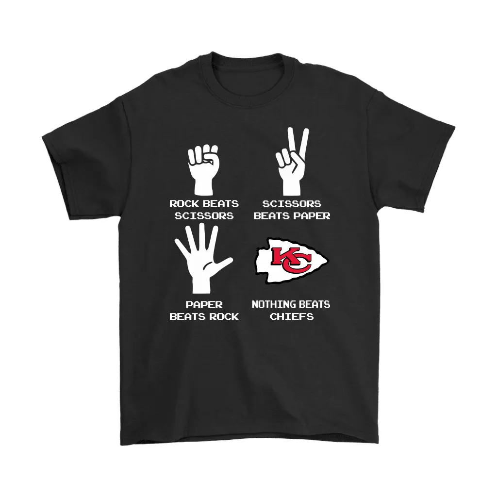 Rock Paper Scissors Nothing Beats The Kansas City Chiefs Men Women T-shirt, Hoodie, Sweatshirt