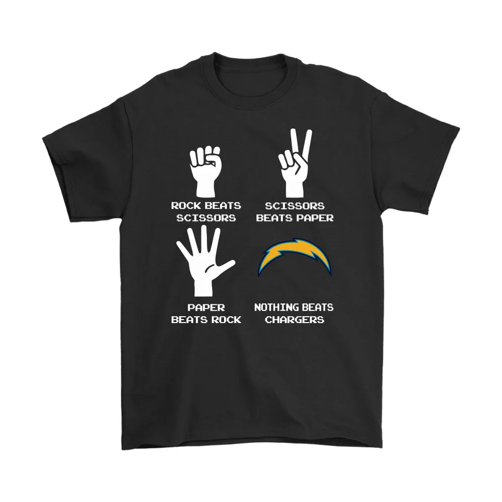 Rock Paper Scissors Nothing Beats The Los Angeles Chargers Men Women T-shirt, Hoodie, Sweatshirt