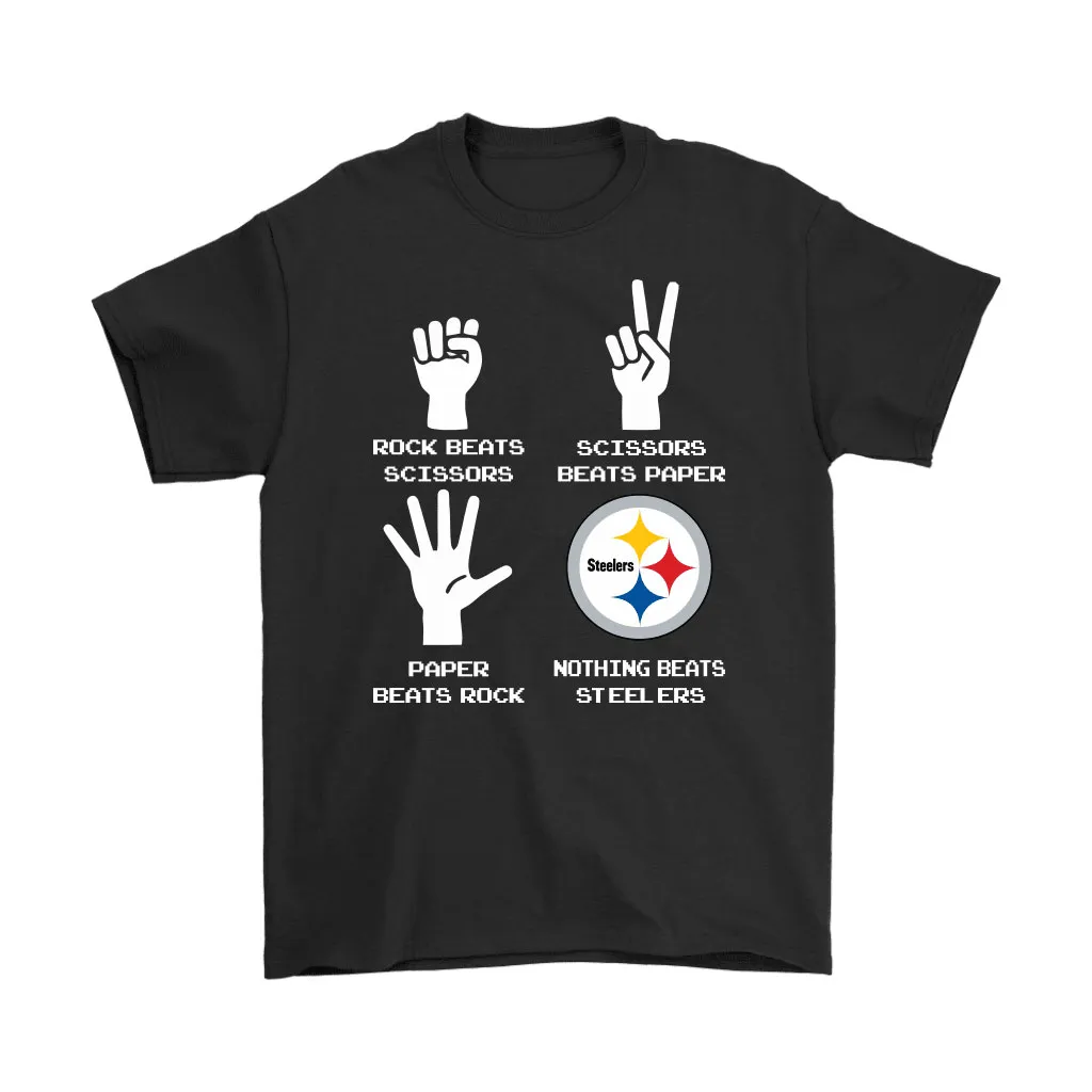 Rock Paper Scissors Nothing Beats The Pittsburgh Steelers Men Women T-shirt, Hoodie, Sweatshirt