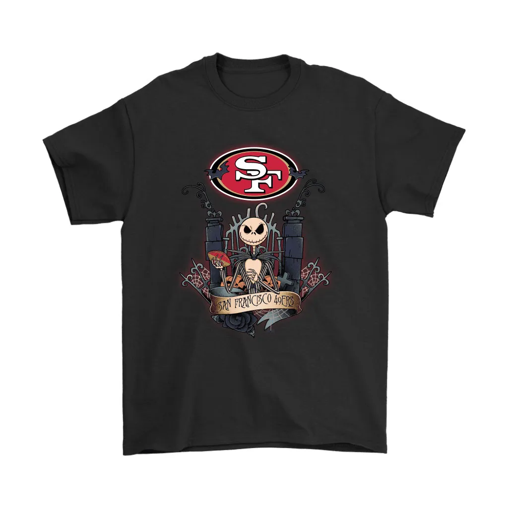 San Francisco 49ers Jack Skellington This Is Halloween Nfl Men Women T-shirt, Hoodie, Sweatshirt