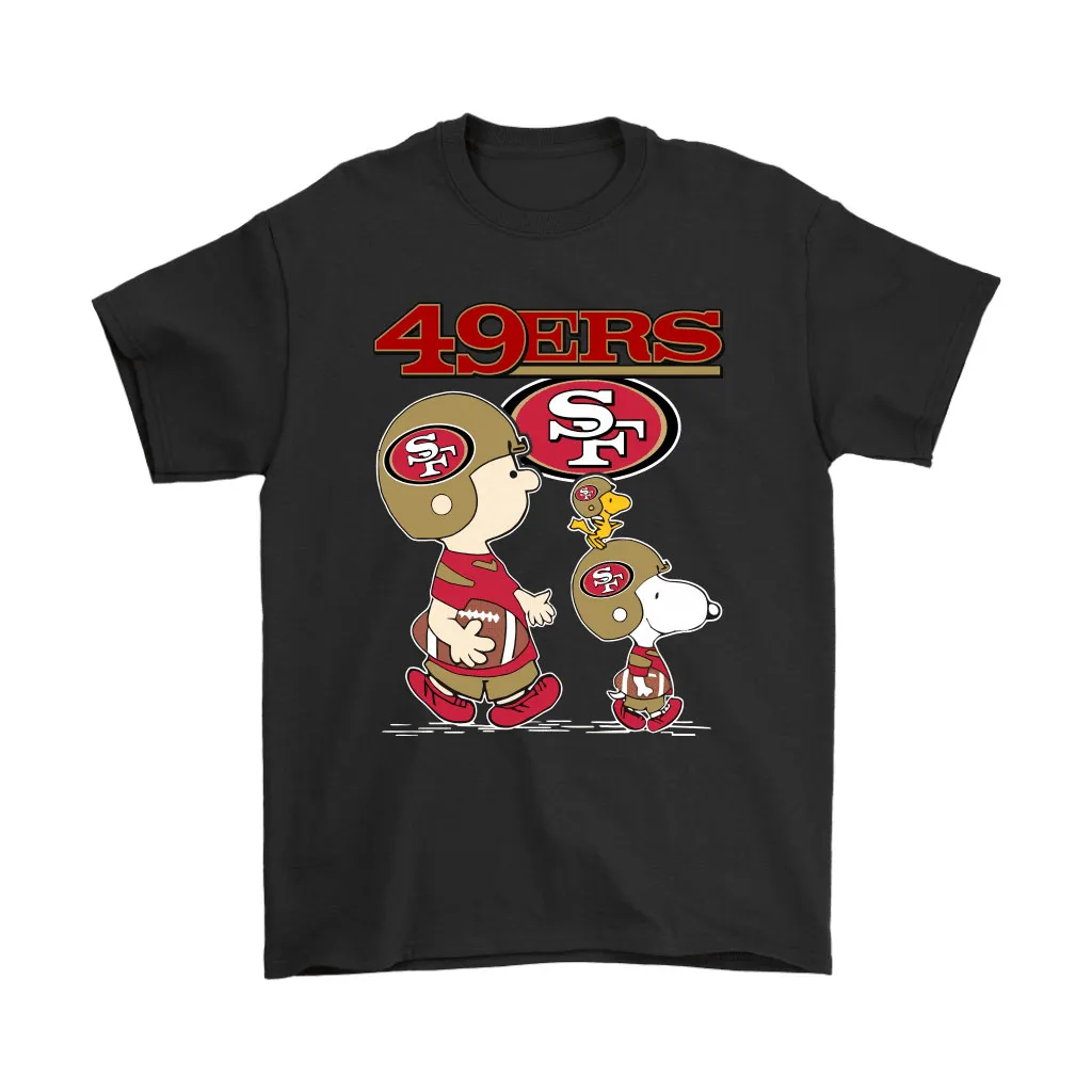 San Francisco 49ers Lets Play Football Together Snoopy Nfl Men Women T-shirt, Hoodie, Sweatshirt