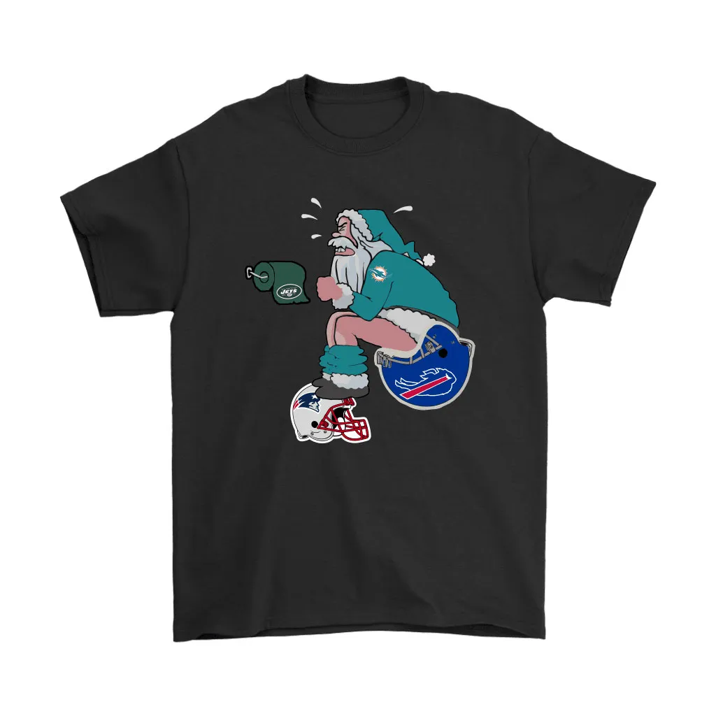 Santa Claus Miami Dolphins Shit On Other Teams Christmas Men Women T-shirt, Hoodie, Sweatshirt