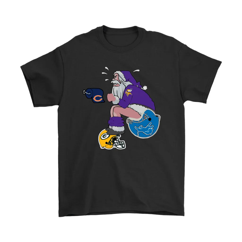 Santa Claus Minnesota Vikings Shit On Other Teams Christmas Men Women T-shirt, Hoodie, Sweatshirt