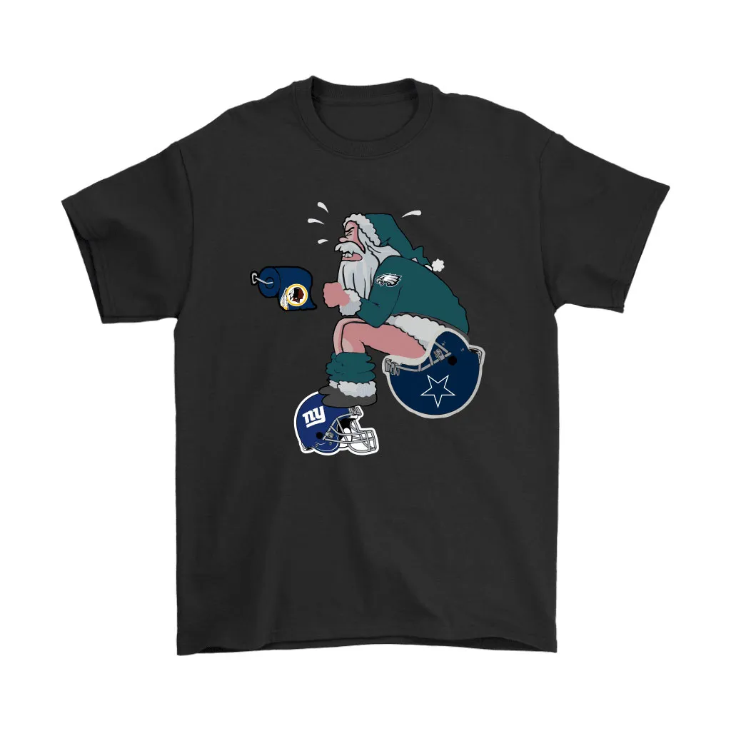 Santa Claus Philadelphia Eagles Shit On Other Teams Christmas Men Women T-shirt, Hoodie, Sweatshirt