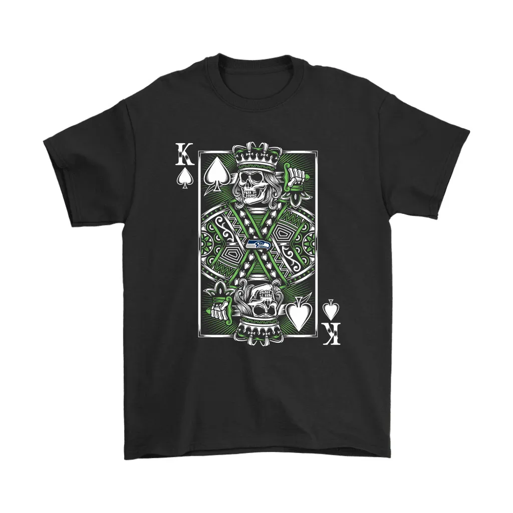 Seattle Seahawks Spade King Of Death Card Nfl Football Men Women T-shirt, Hoodie, Sweatshirt