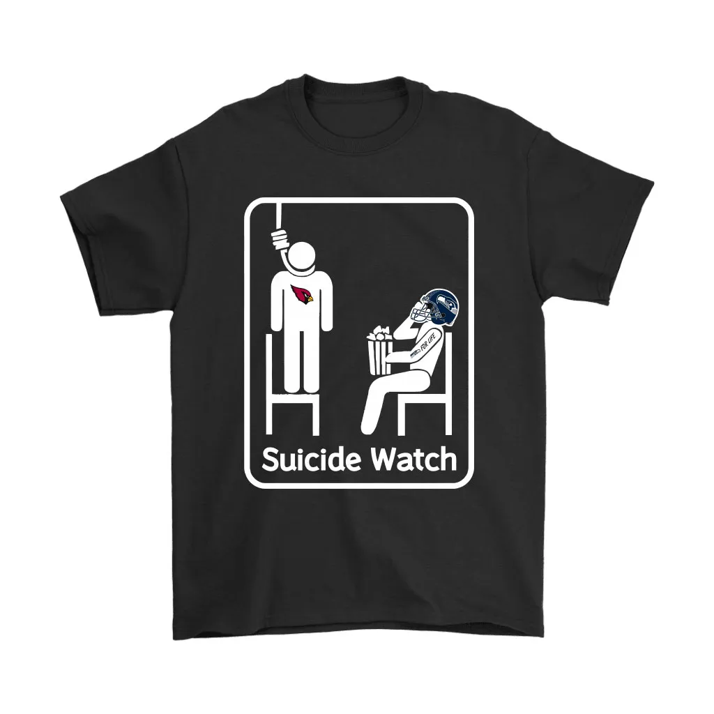 Seattle Seahawks Suicide Watch With Popcorn Nfl Men Women T-shirt, Hoodie, Sweatshirt