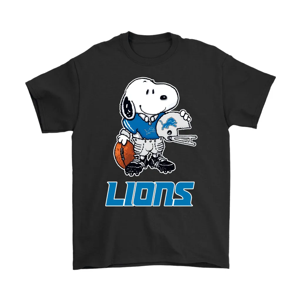 Snoopy A Strong And Proud Detroit Lions Player Nfl Men Women T-shirt, Hoodie, Sweatshirt