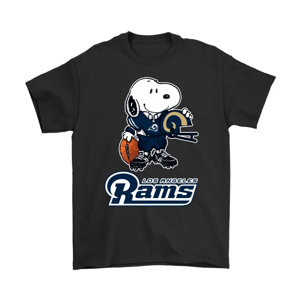 Snoopy A Strong And Proud Los Angeles Rams Player Nfl Men Women T-shirt, Hoodie, Sweatshirt