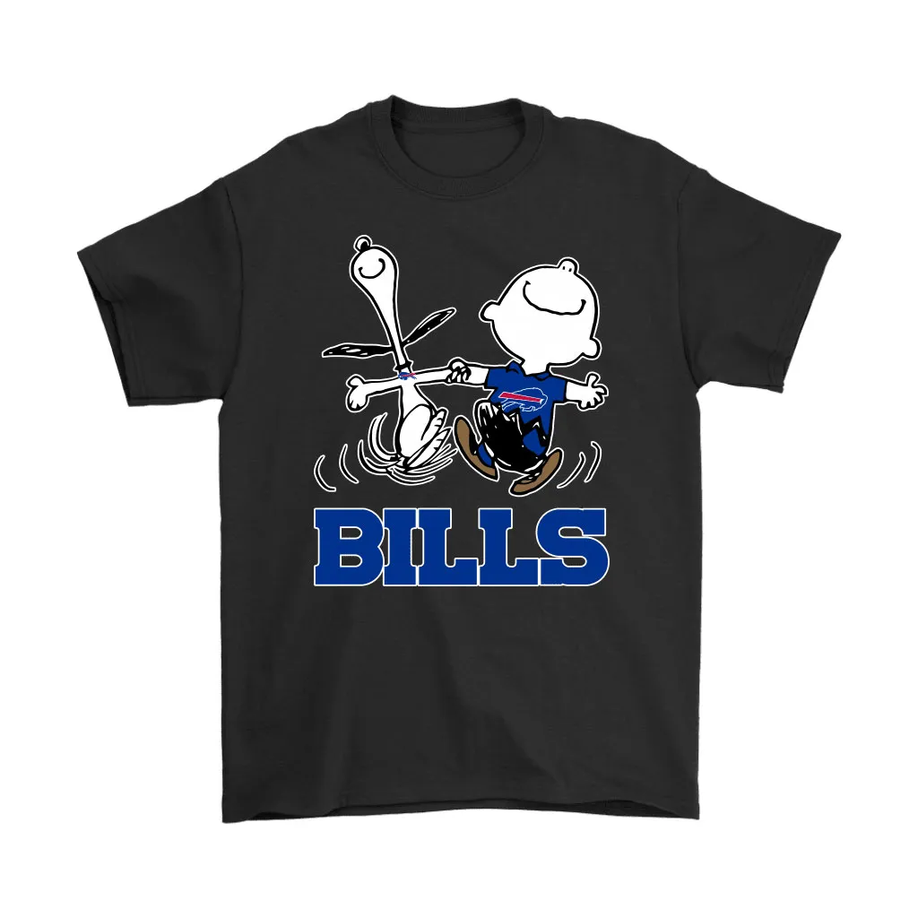 Snoopy And Charlie Brown Happy Buffalo Bills Fans Men Women T-shirt, Hoodie, Sweatshirt