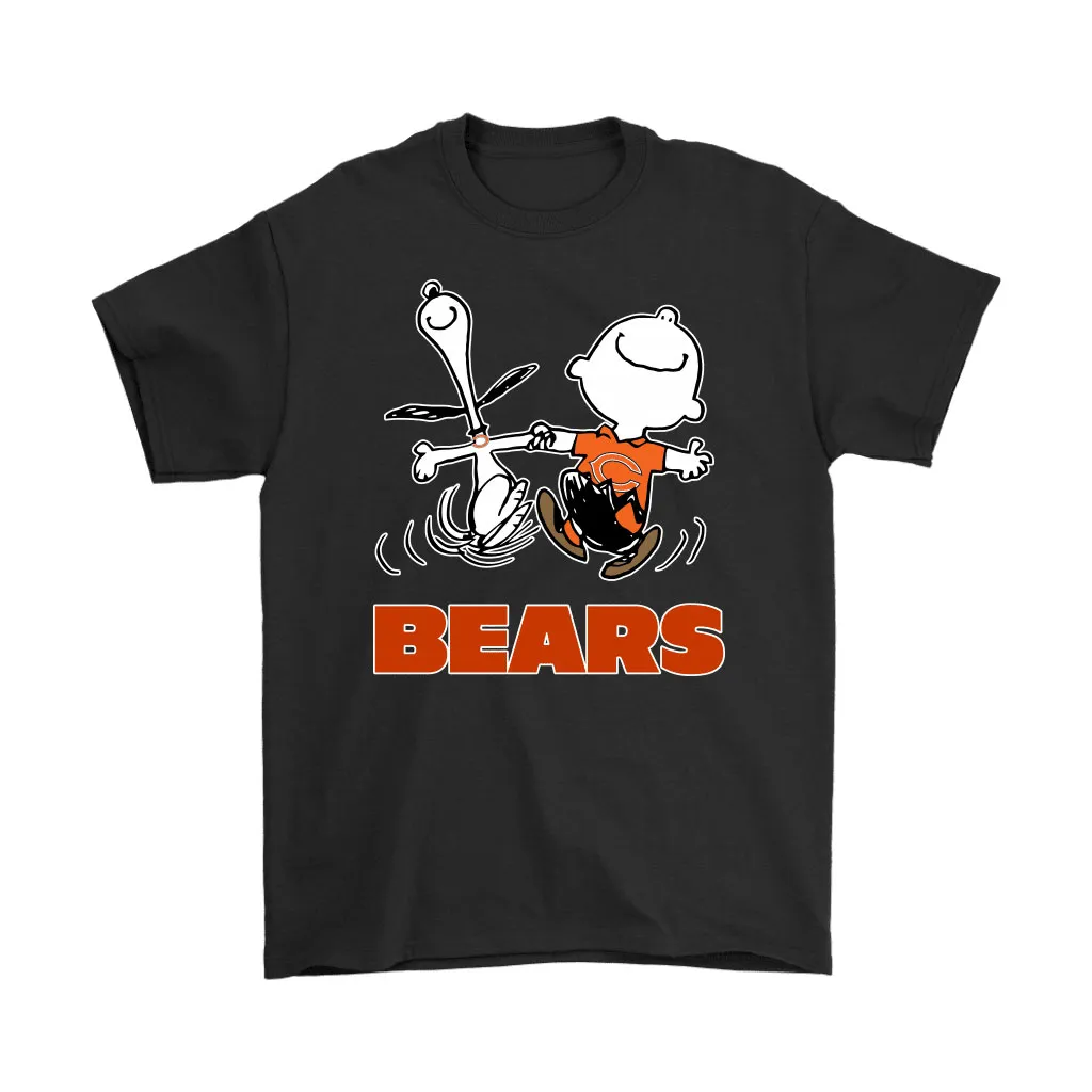 Snoopy And Charlie Brown Happy Chicago Bears Fans Men Women T-shirt, Hoodie, Sweatshirt