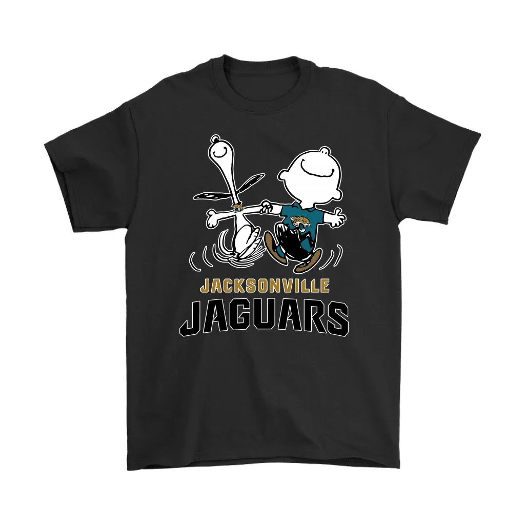 Snoopy And Charlie Brown Happy Jacksonville Jaguars Fans Men Women T-shirt, Hoodie, Sweatshirt