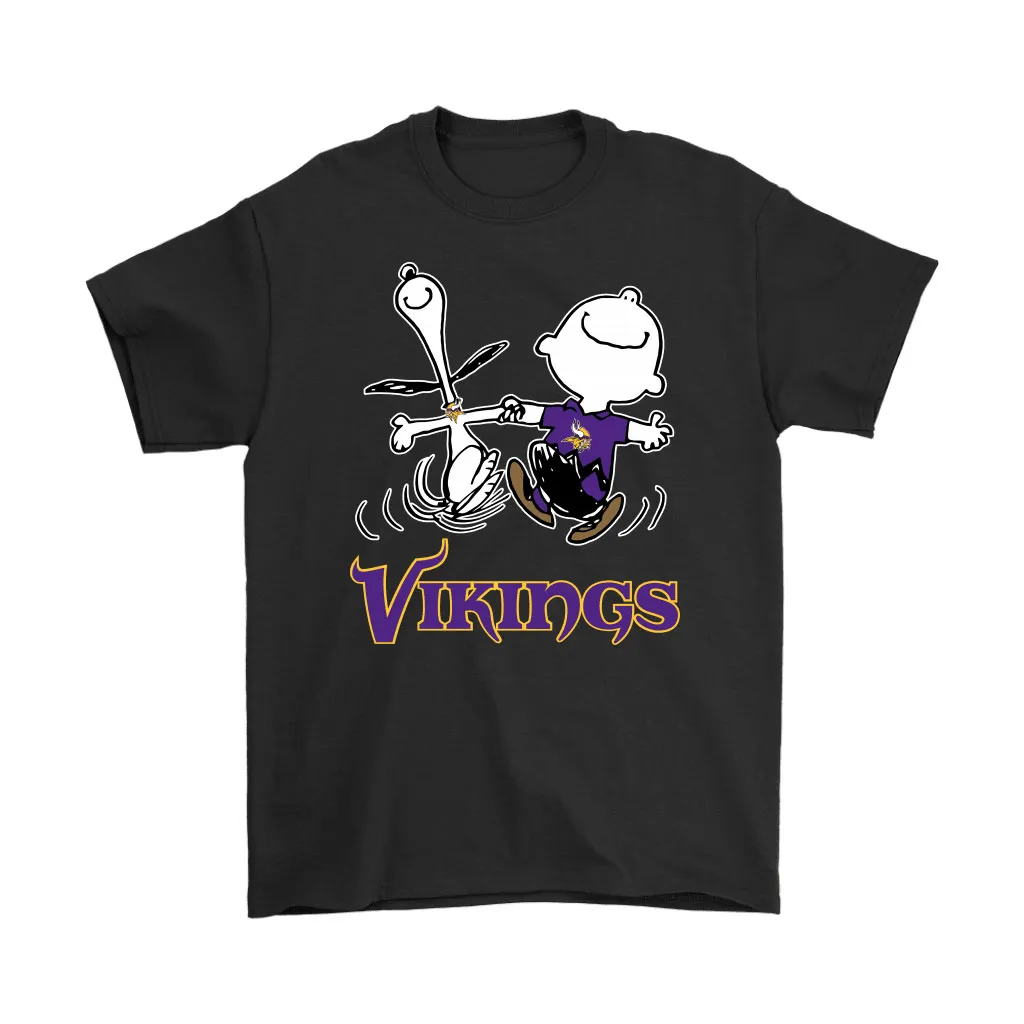 Snoopy And Charlie Brown Happy Minnesota Vikings Fans Men Women T-shirt, Hoodie, Sweatshirt