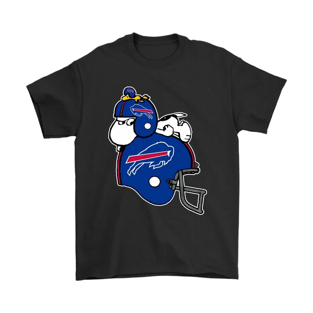 Snoopy And Woodstock Resting On Buffalo Bills Helmet Men Women T-shirt, Hoodie, Sweatshirt