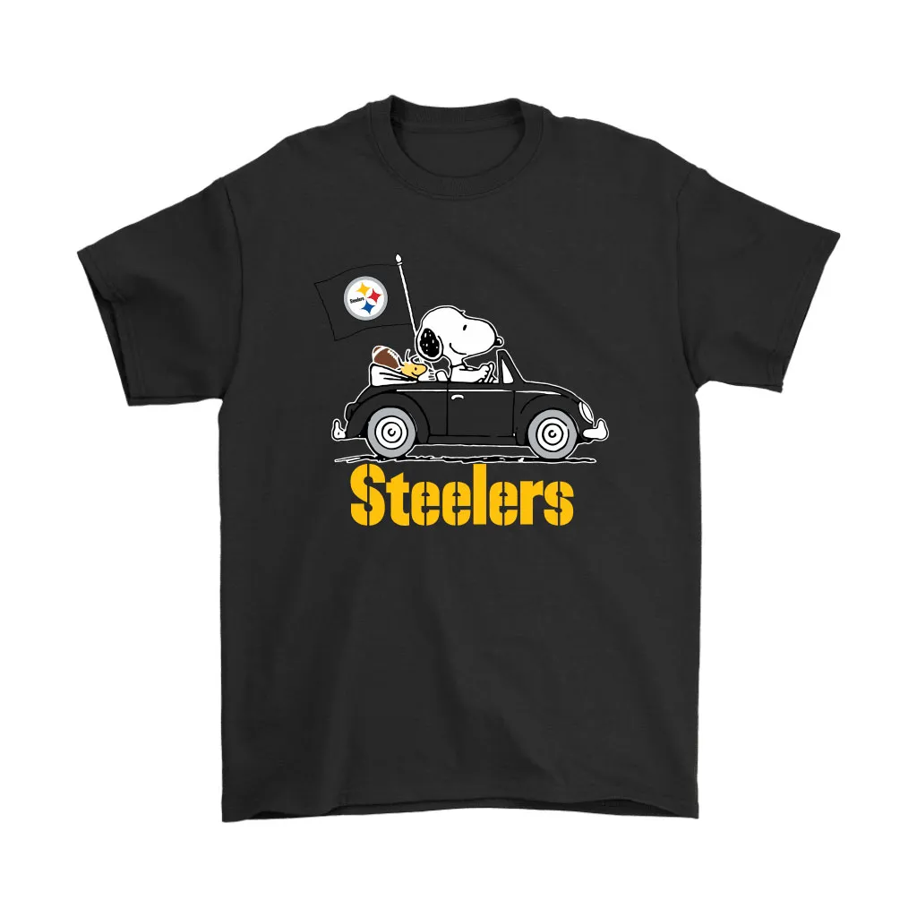 Snoopy And Woodstock Ride The Pittsburgh Steelers Car Nfl Men Women T-shirt, Hoodie, Sweatshirt