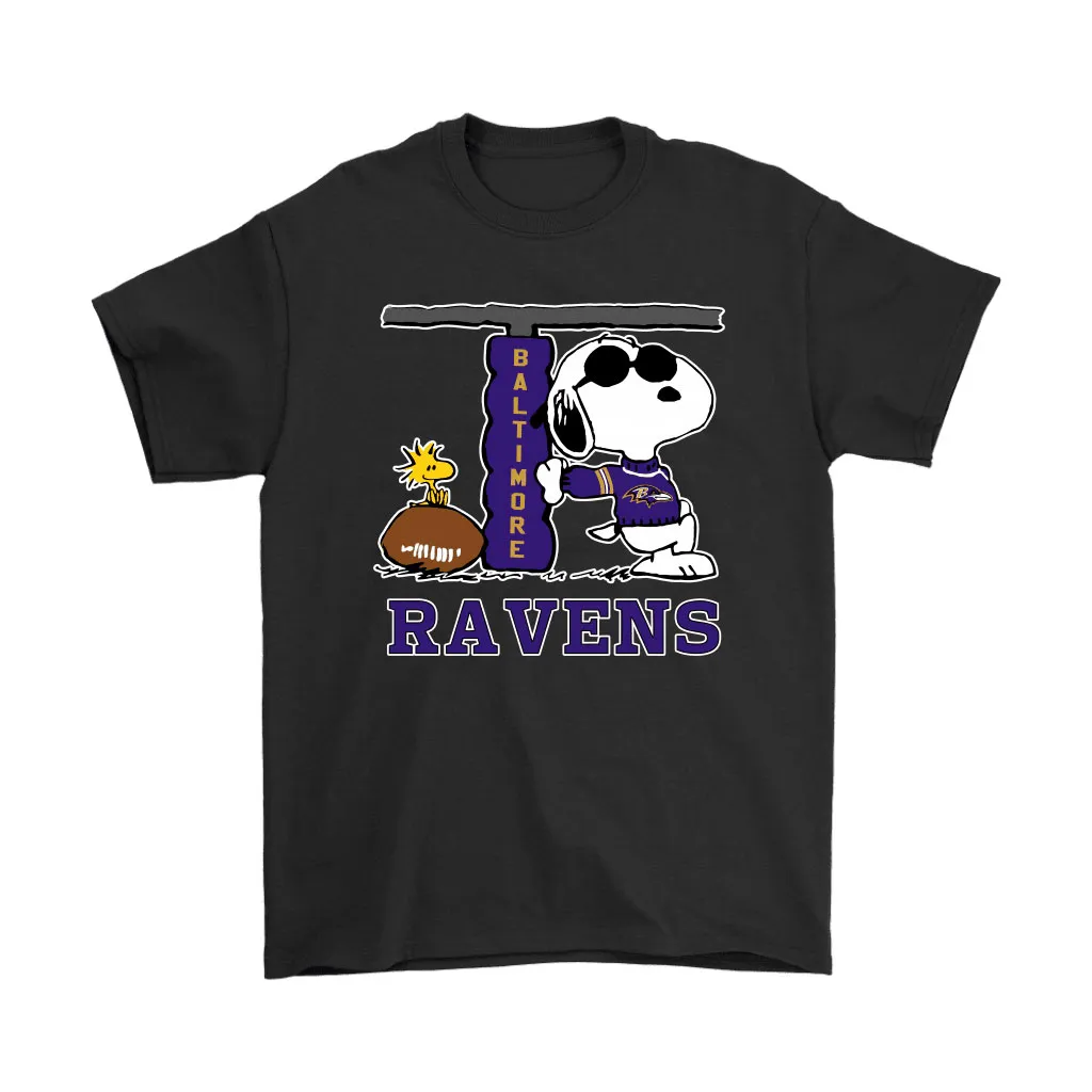 Snoopy Joe Cool And Woodstock The Baltimore Ravens Nfl Men Women T-shirt, Hoodie, Sweatshirt