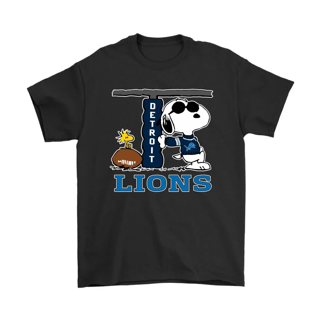 Snoopy Joe Cool And Woodstock The Detroit Lions Nfl Men Women T-shirt, Hoodie, Sweatshirt