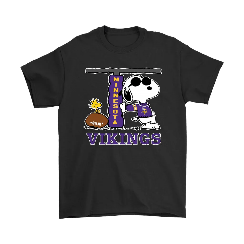 Snoopy Joe Cool And Woodstock The Minnesota Vikings Nfl Men Women T-shirt, Hoodie, Sweatshirt