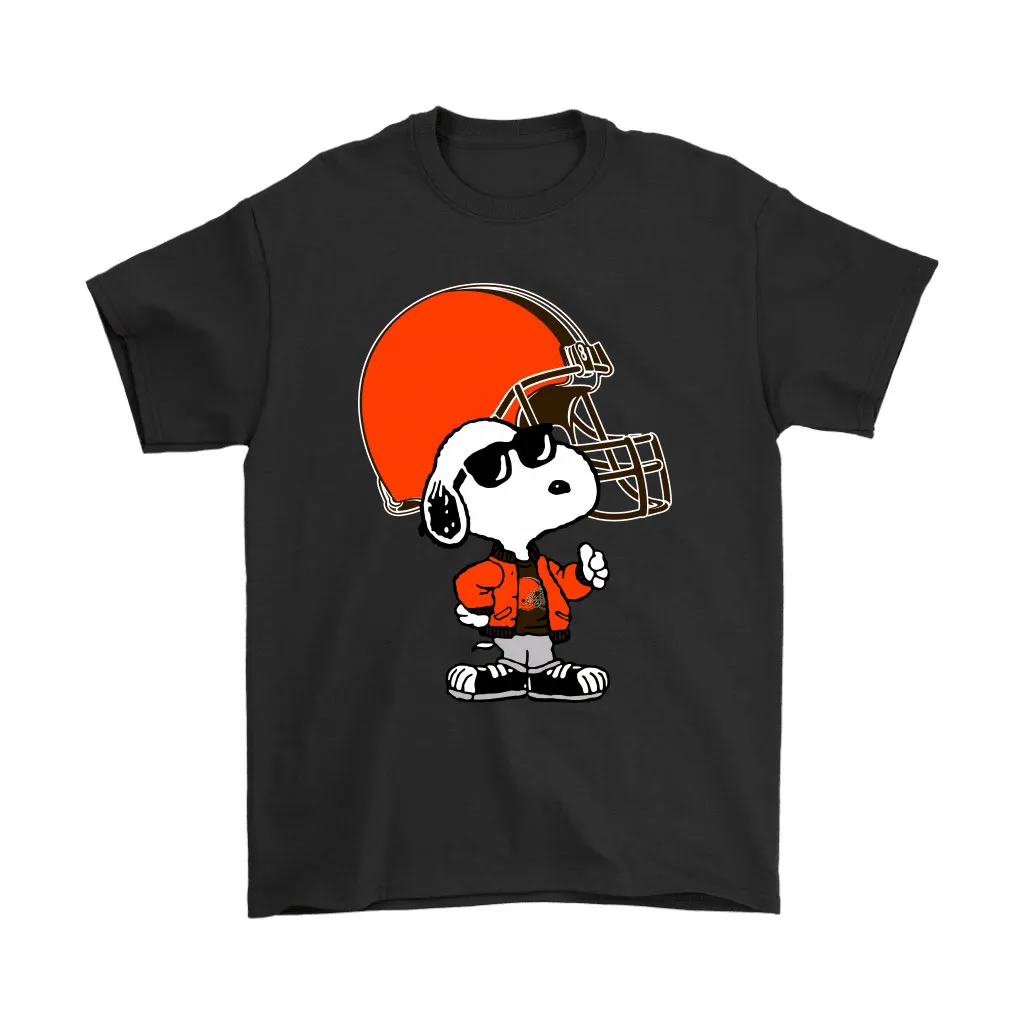 Snoopy Joe Cool To Be The Cleveland Browns Nfl Men Women T-shirt, Hoodie, Sweatshirt