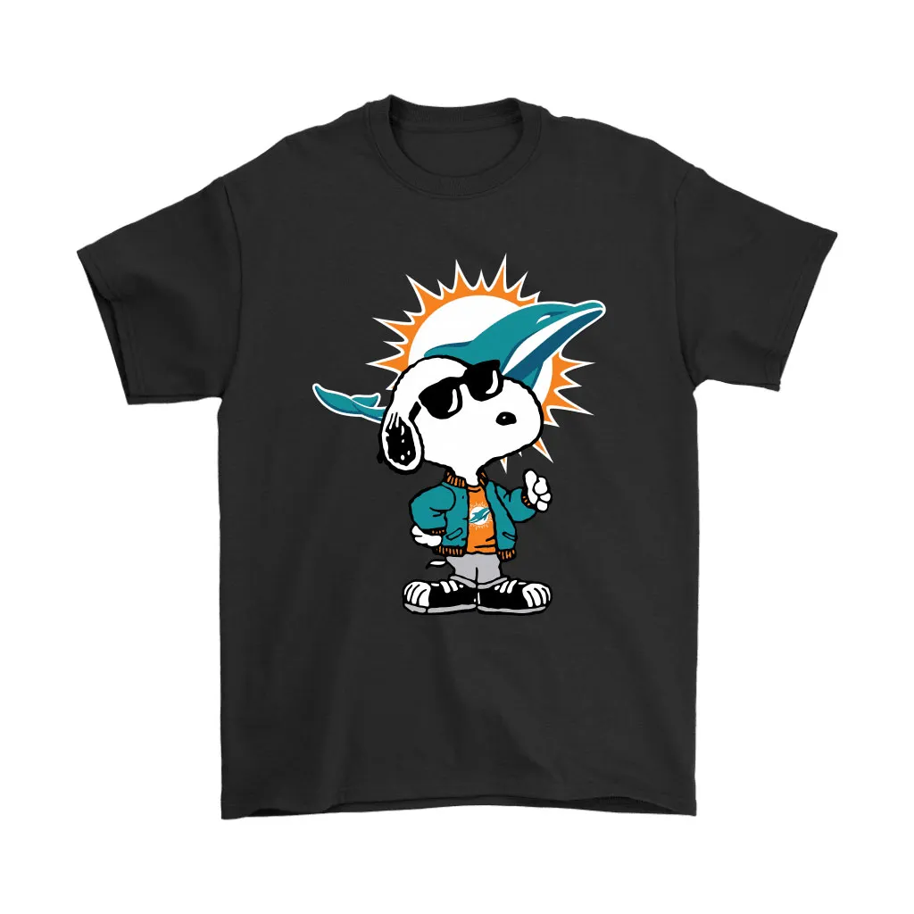 Snoopy Joe Cool To Be The Miami Dolphins Nfl Men Women T-shirt, Hoodie, Sweatshirt