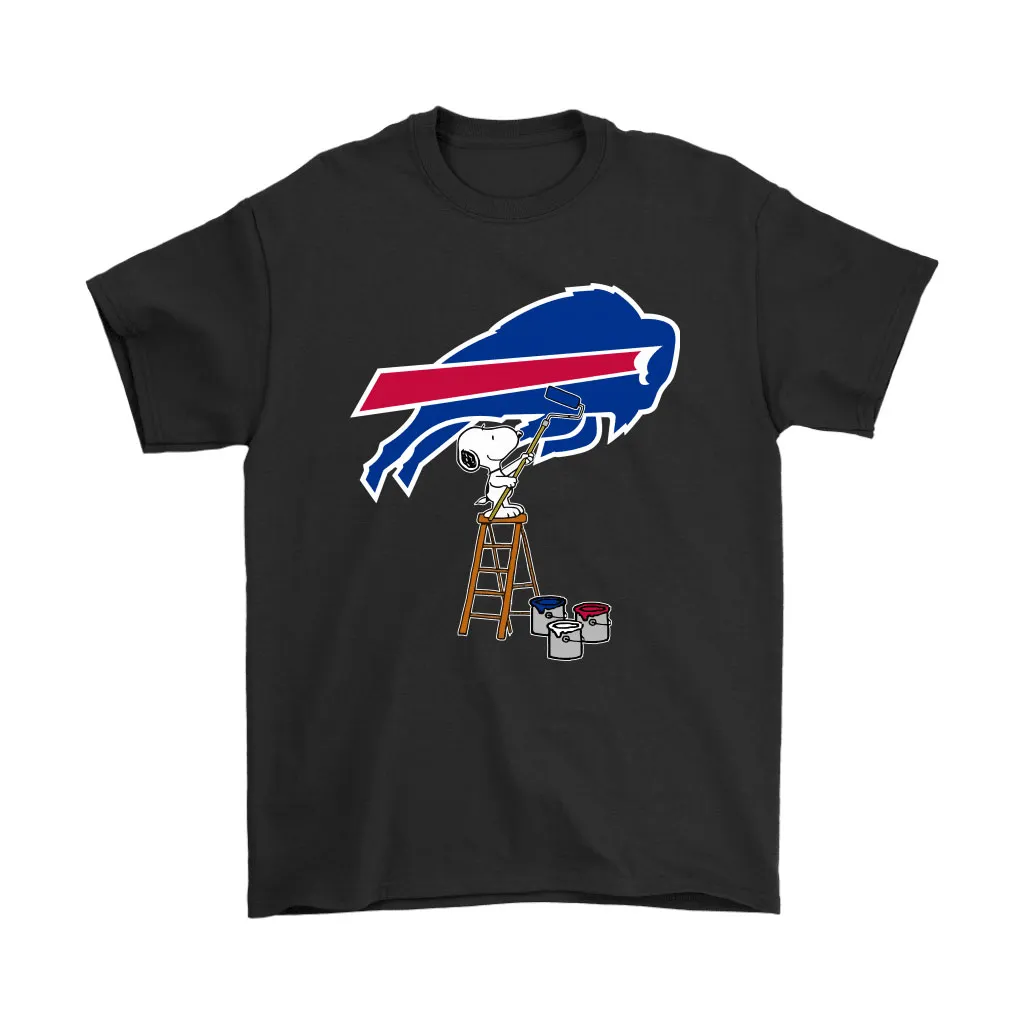 Snoopy Paints The Buffalo Bills Logo Nfl Football Men Women T-shirt, Hoodie, Sweatshirt