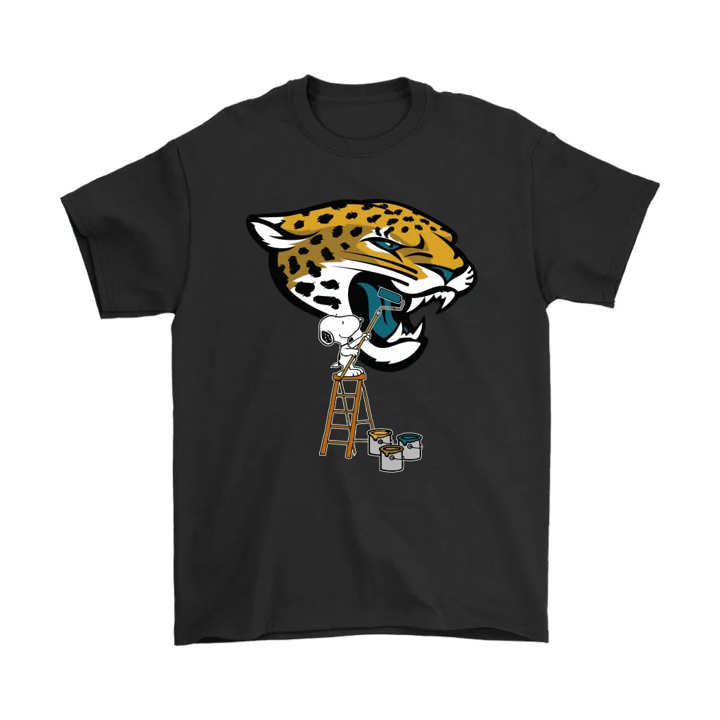 Snoopy Paints The Jacksonville Jaguars Logo Nfl Football Men Women T-shirt, Hoodie, Sweatshirt