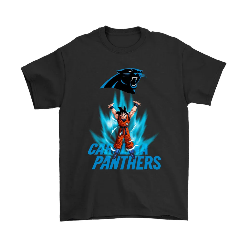 Son Goku Shares Your Energy Carolina Panthers Men Women T-shirt, Hoodie, Sweatshirt