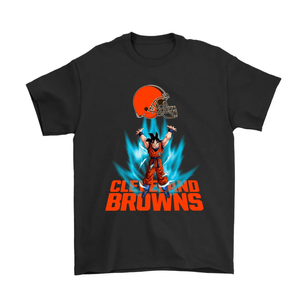 Son Goku Shares Your Energy Cleveland Browns Men Women T-shirt, Hoodie, Sweatshirt