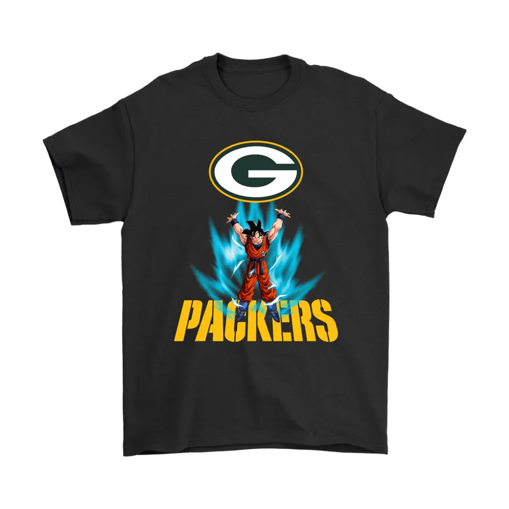 Son Goku Shares Your Energy Green Bay Packers Men Women T-shirt, Hoodie, Sweatshirt