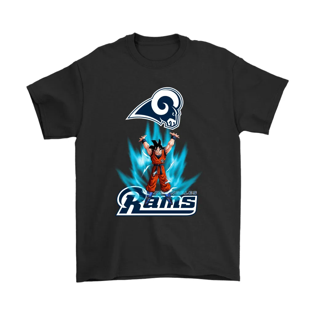 Son Goku Shares Your Energy Los Angeles Rams Men Women T-shirt, Hoodie, Sweatshirt