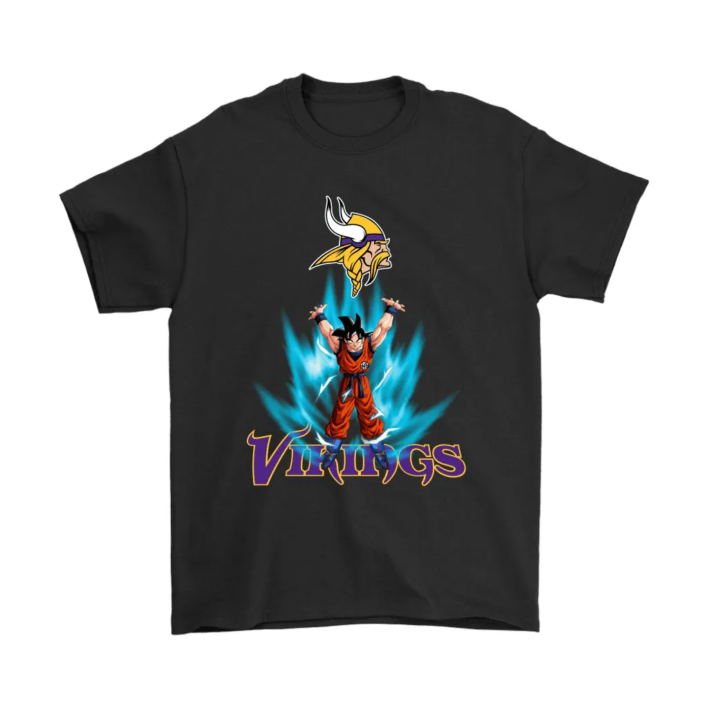 Son Goku Shares Your Energy Minnesota Vikings Men Women T-shirt, Hoodie, Sweatshirt