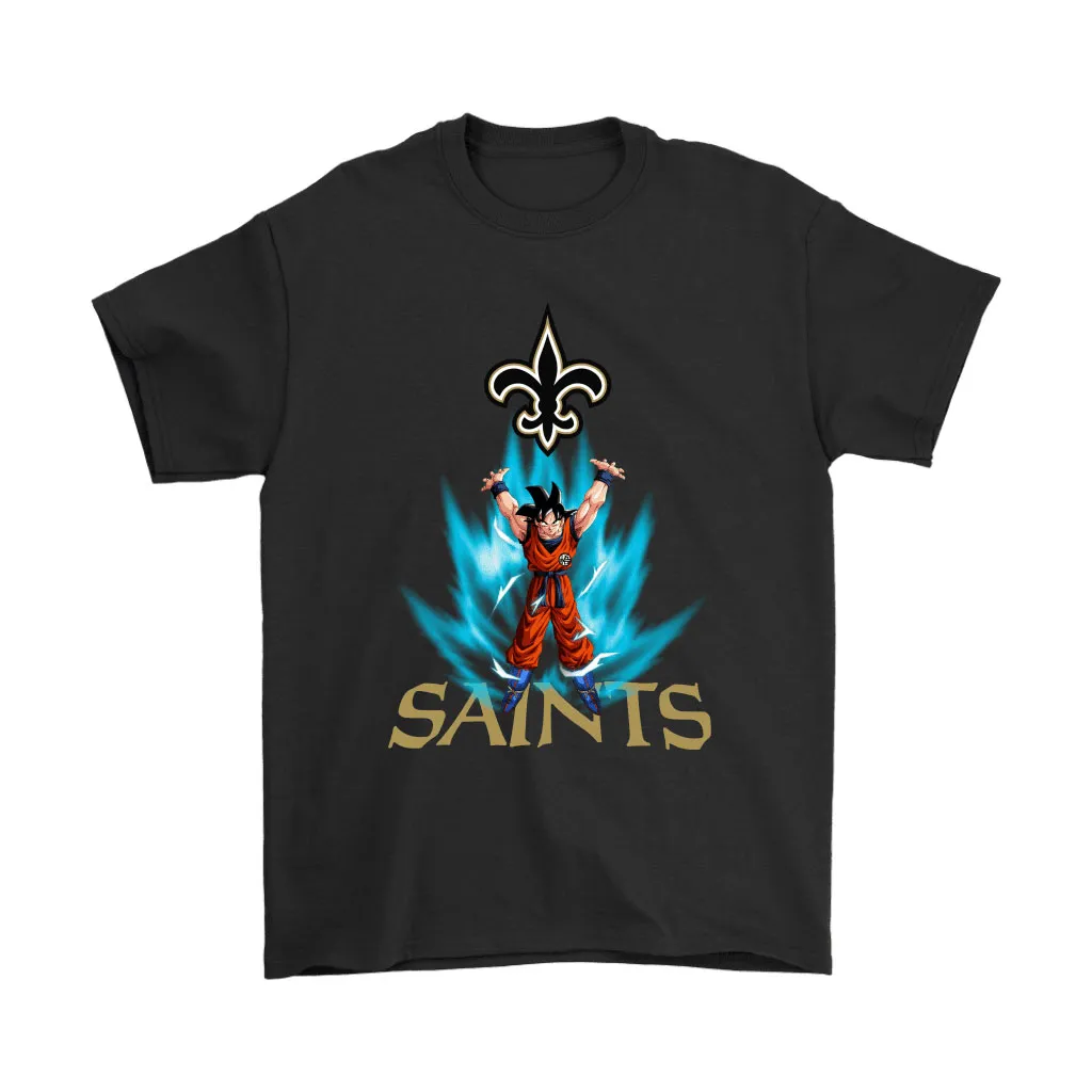 Son Goku Shares Your Energy New Orleans Saints Men Women T-shirt, Hoodie, Sweatshirt