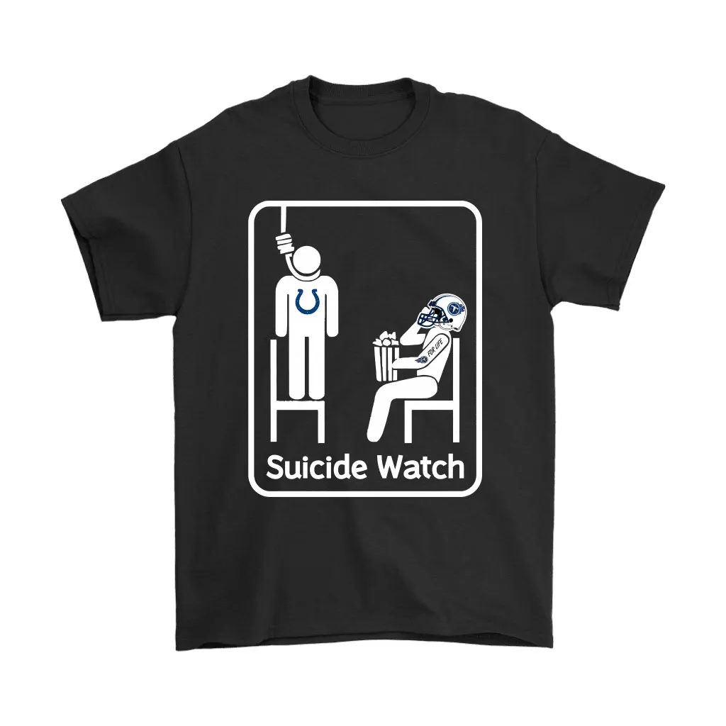 Tennessee Titans Suicide Watch With Popcorn Nfl Men Women T-shirt, Hoodie, Sweatshirt