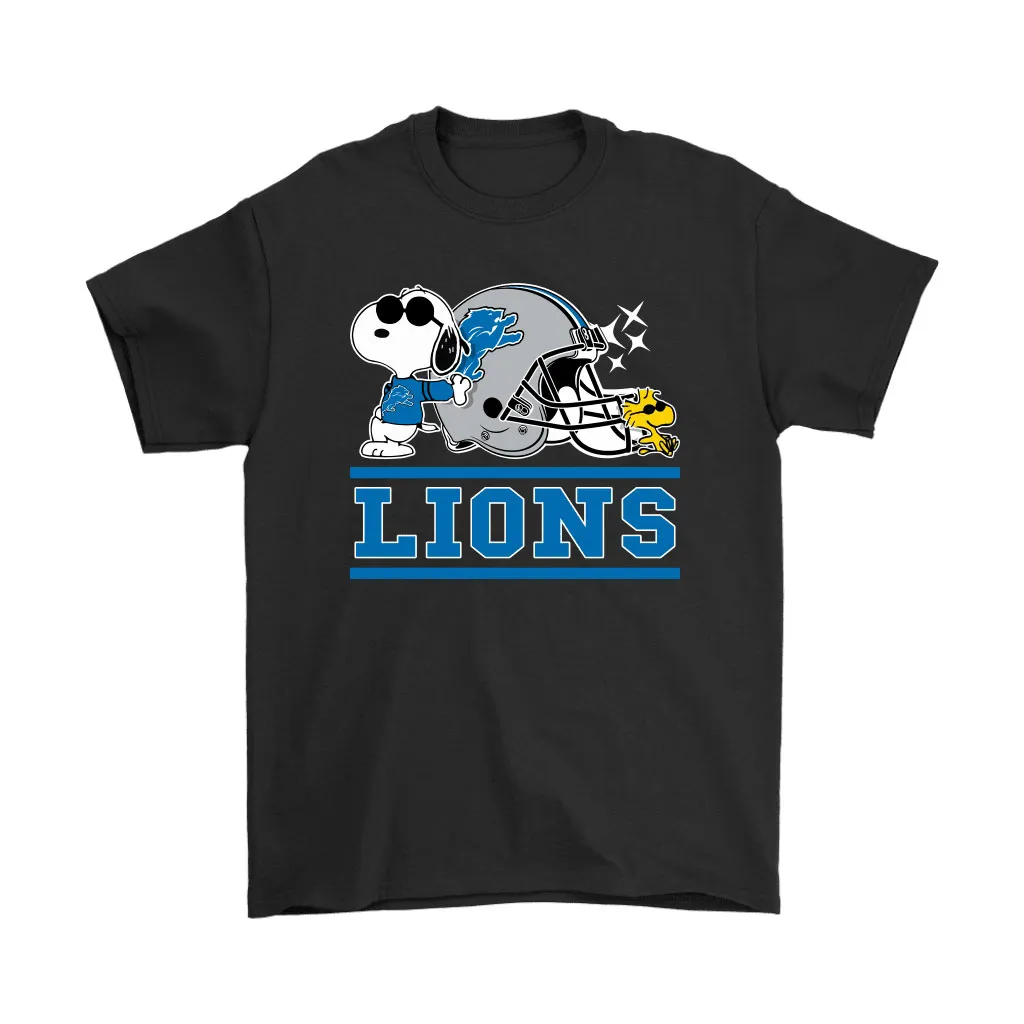 The Detroit Lions Joe Cool And Woodstock Snoopy Mashup Men Women T-shirt, Hoodie, Sweatshirt