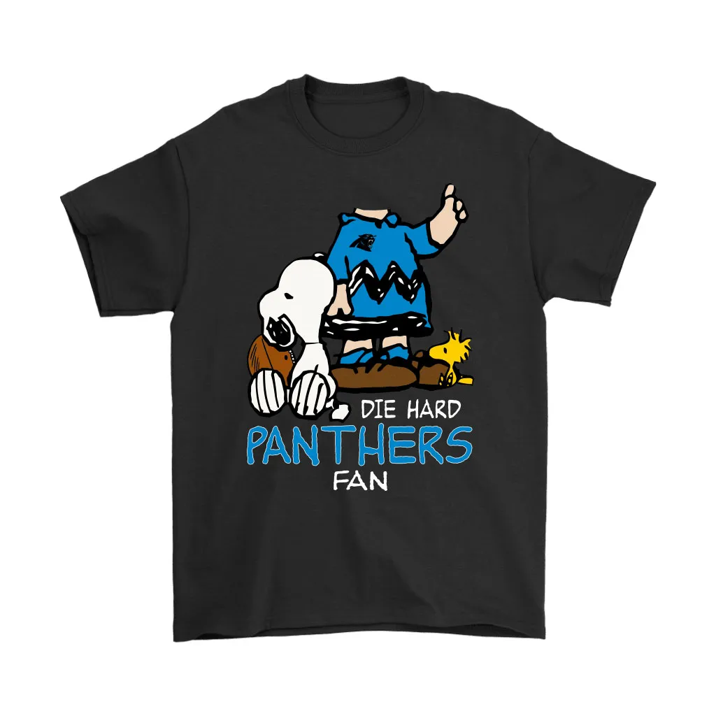 The Die Hard Carolina Panthers Fans Charlie Snoopy Nfl Men Women T-shirt, Hoodie, Sweatshirt