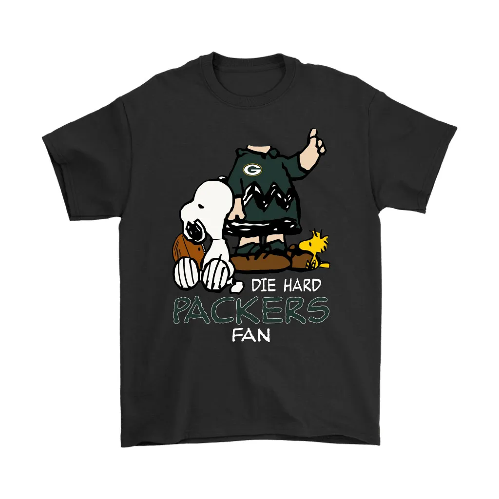 The Die Hard Green Bay Packers Fans Charlie Snoopy Nfl Men Women T-shirt, Hoodie, Sweatshirt