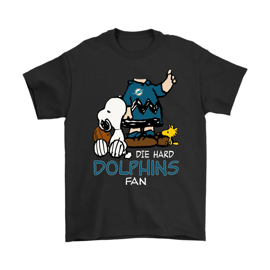 The Die Hard Miami Dolphins Fans Charlie Snoopy Nfl Men Women T-shirt, Hoodie, Sweatshirt