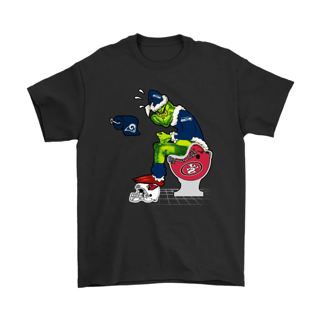 The Grinch Seattle Seahawks Shit On Other Teams Christmas Men Women T-shirt, Hoodie, Sweatshirt