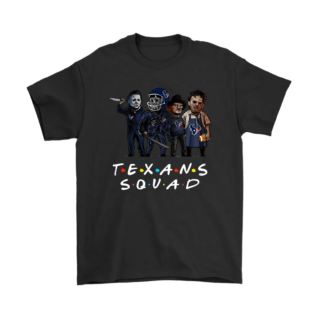 The Houston Texans Squad Horror Killers Friends Nfl Men Women T-shirt, Hoodie, Sweatshirt