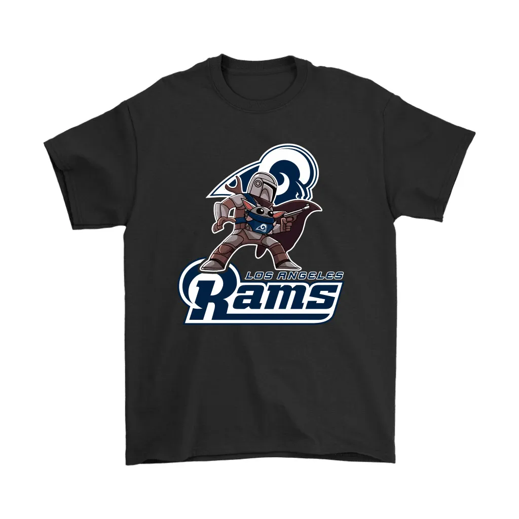 The Mandalorian Baby Yoda Los Angeles Rams Nfl Men Women T-shirt, Hoodie, Sweatshirt