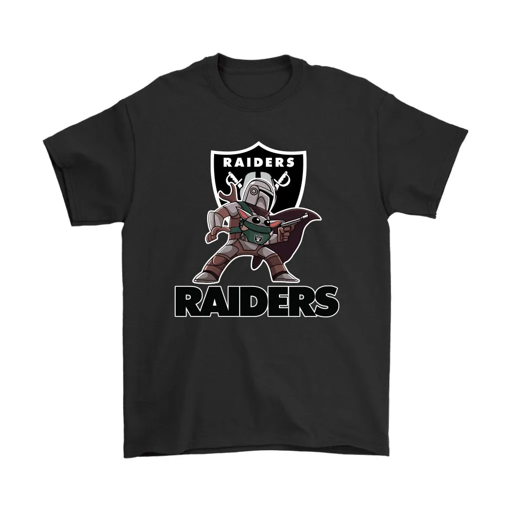 The Mandalorian Baby Yoda Oakland Raiders Nfl Men Women T-shirt, Hoodie, Sweatshirt